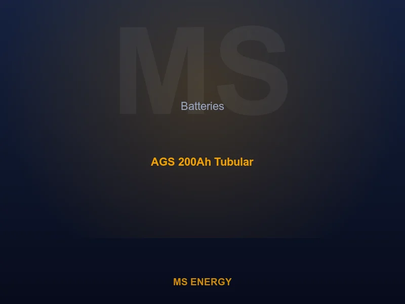 AGS 200Ah Tubular