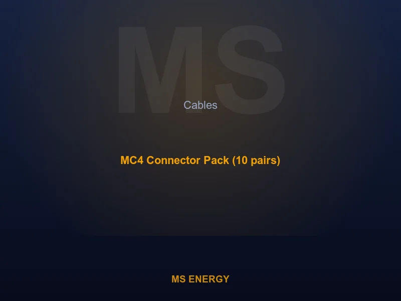 MC4 Connector Pack (10 pairs)